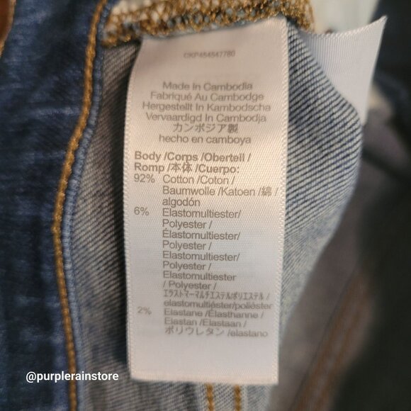 Madewell Jeans Size 28 Skinny 9" Mid Rise Pleasant Wash M6287 Tummy Control - Picture 6 of 13